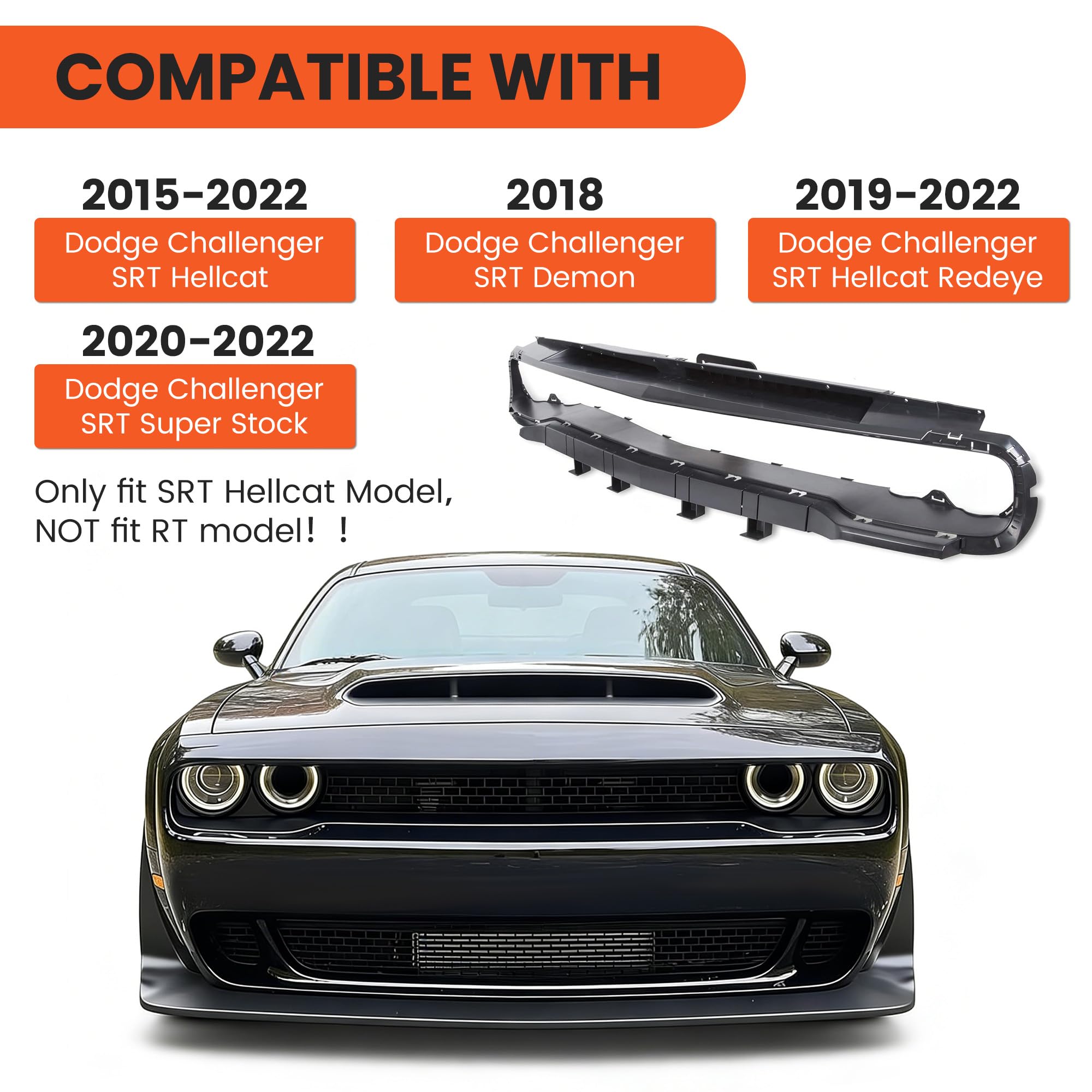 Amazon | ECOTRIC フロントグリル補強 2015-2023 ダッジ