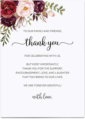 321Done Tarjetas de fijaciĂłn de lugar de mesa de agradecimiento (juego de 50) rosas rojas de acuarela XL de 5 x 7 pulgadas con amor, boda, fiesta, 321Done Tarjetas de fijaciĂłn de lugar de mesa de agradecimiento (juego de 50) rosas rojas de acuarela XL de 5 x 7 pulgadas con amor, boda, fiesta,