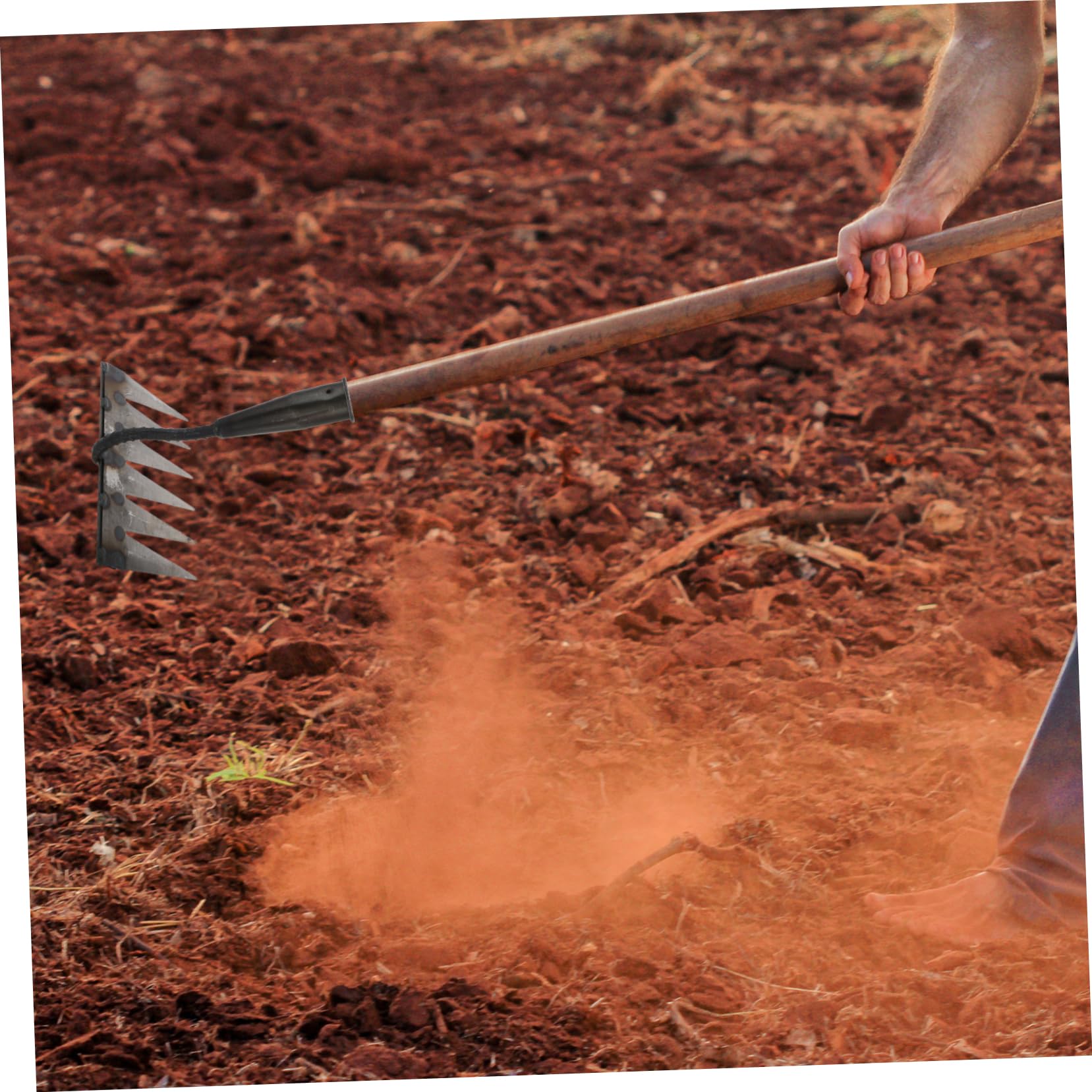 Rastrillo grande para jardín zen exterior - Herramienta alisadora de arena de jardín japonés de tamaño completo, mango largo de 122 cm, herramientas para borrar patrones zen, accesorios de rastrillo