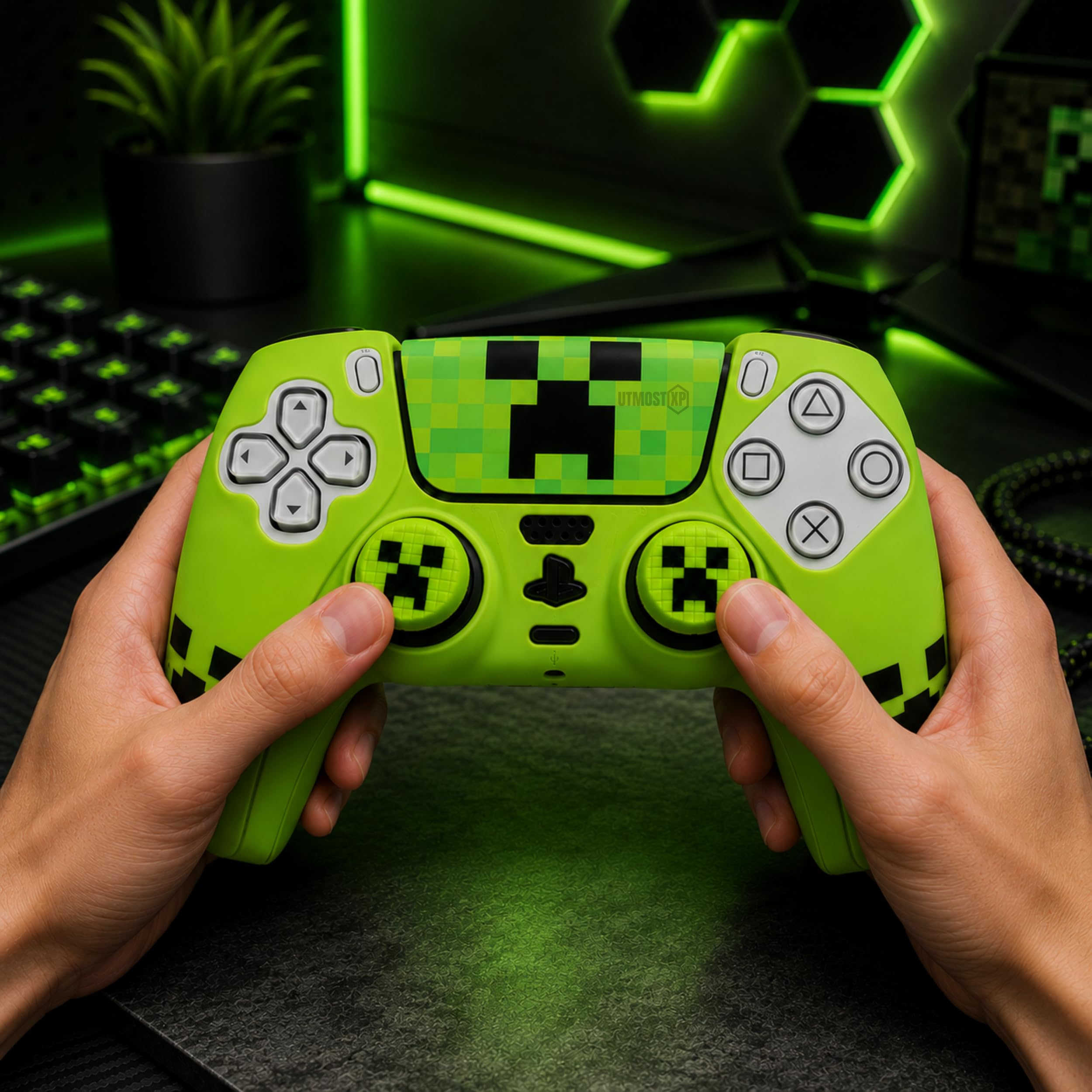 Cover Compatibile con Controller PS5 (Verde)