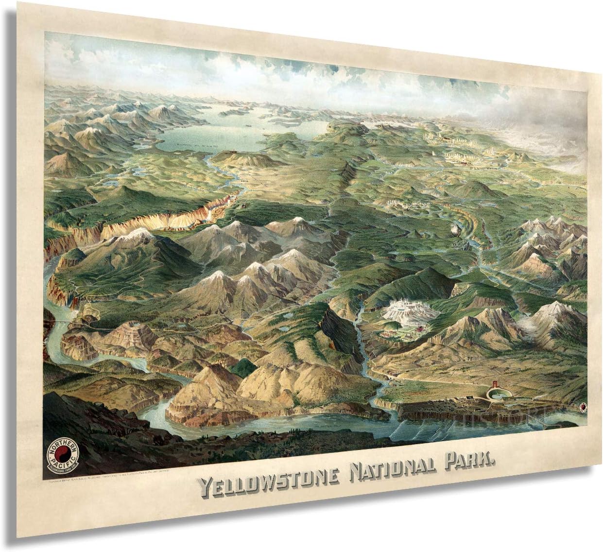 Buy HISTORIX Vintage 1904 Yellowstone National Park Poster 16x24 Inch