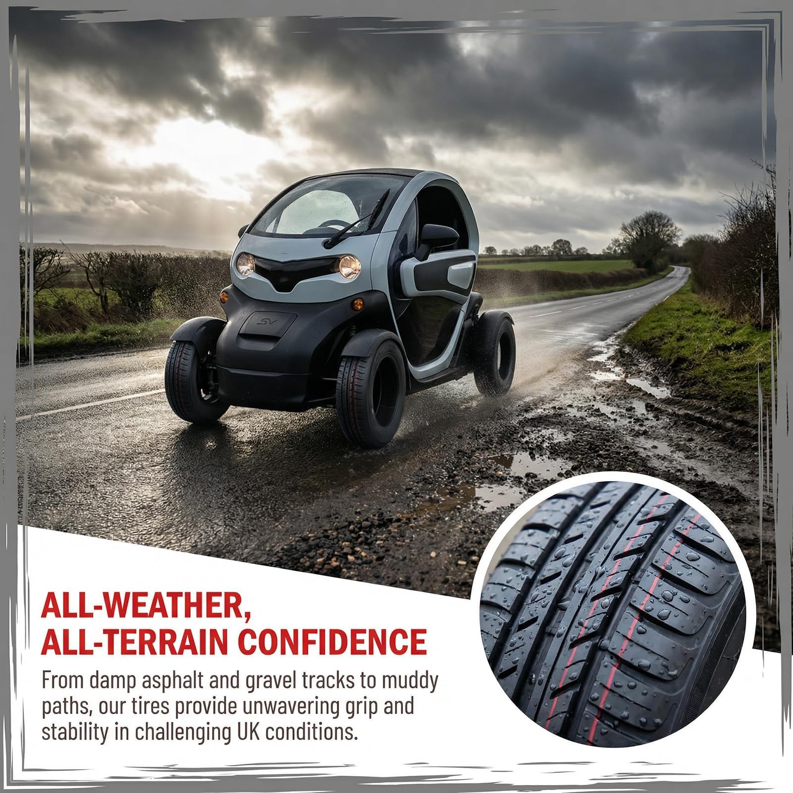 4PC 135/70R-12 Opona Radialna dla Felgi 12 Cali 135/70R/12 Wytrzymała 65Q 250kPa 135 70R 12 dla Mikrosamochodu Niskoprędkościowego Pojazdu Elektrycznego