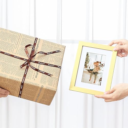 Vista 603 de Vittanly - Juego de 9 portarretratos, plexiglás resistente a rupturas, exhibe fotos de 12 x 12 pulgadas o, con paspartú, de 8 x 8 pulgadas, marcos