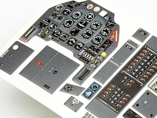 Miniatura 7 de Red Fox Studio RFSQS-24008 124 Junkers Ju-87B Quick Set 3D Panel de instrumentos acrílico Detalle de la cabina (para trompetista)