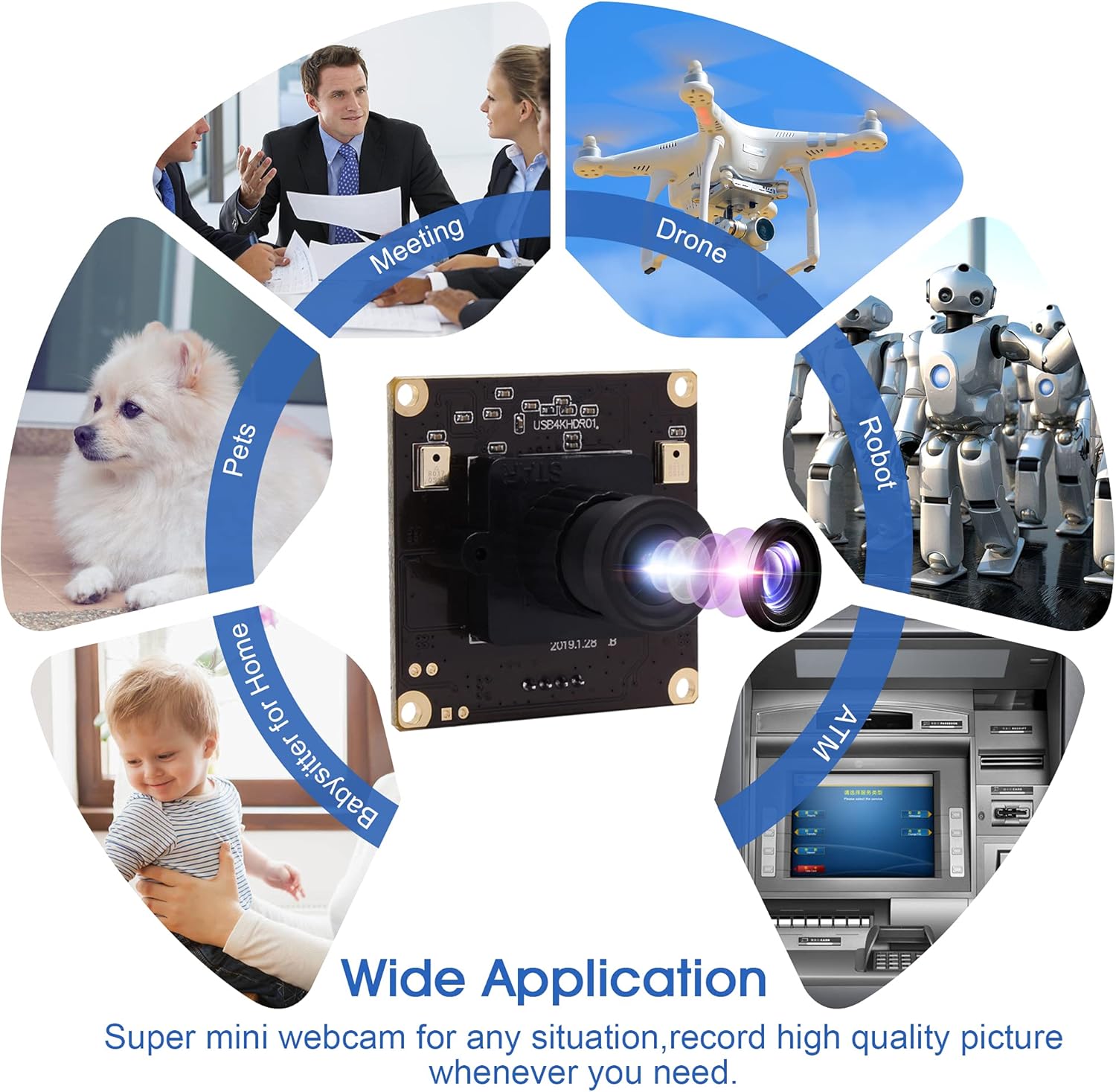 ELP 4K USB Camera for Computer & Rasp Pi - Dual Microphone, IMX317 Sensor, 8MP USB Security Camera