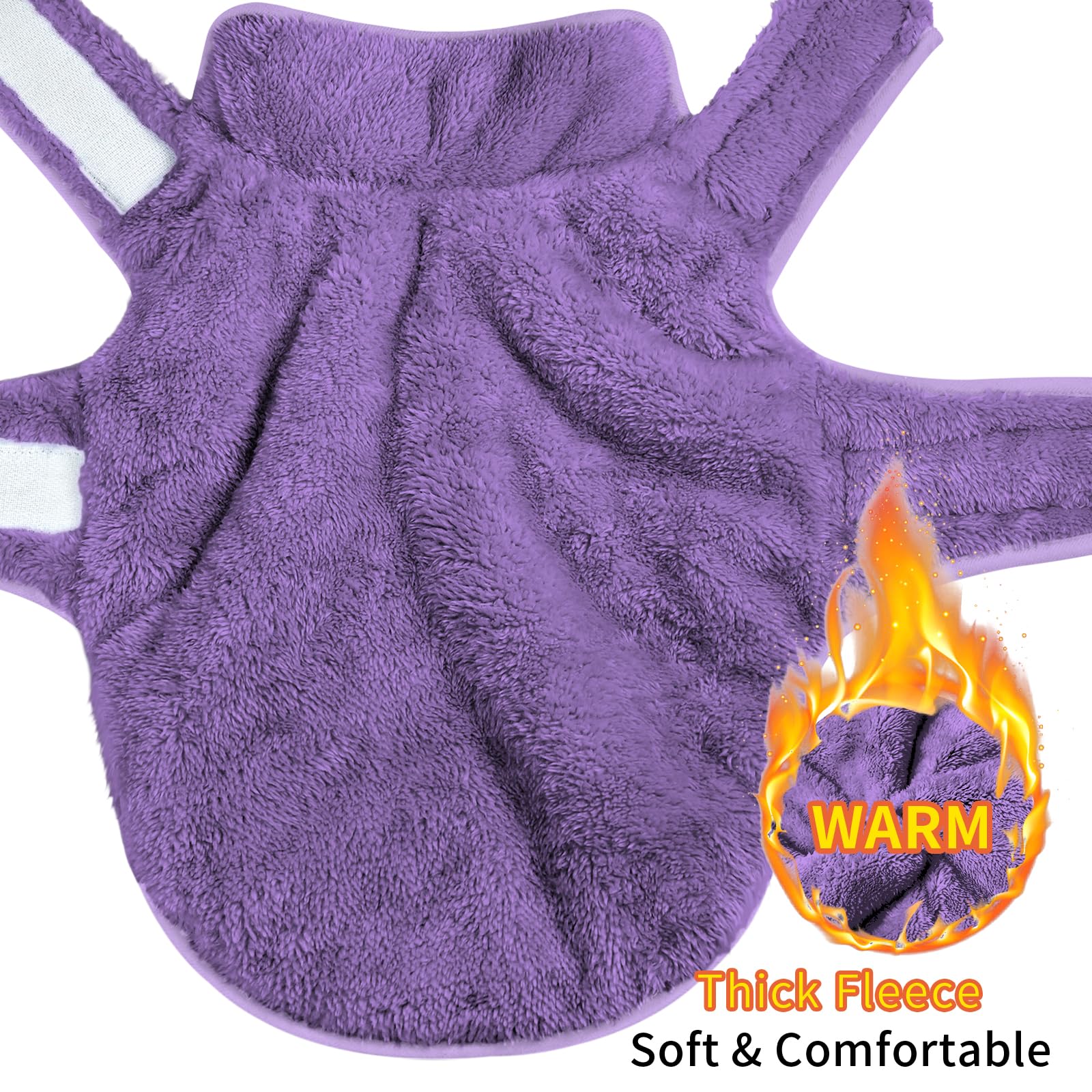 Malier Abrigo de invierno para perro, abrigo reversible de forro polar para clima frío, chaqueta para perro, abrigo cálido resistente al viento, chaqueta de nieve para perro, chaleco para perros