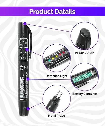 Miniatura 3 de RACOONA Probador de líquido de frenos,Pluma de probador de líquido de frenos,Accesorios de coche Herramienta de prueba de diagnóstico de coche con 5