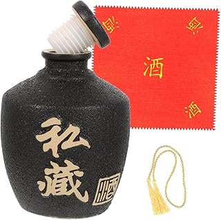 PRETYZOOM Home Empty Liquor Jar Sakabako Liquor Flask Lids Bourbon Dispenser Random Style