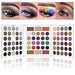 UCANBE Eyeshadow Makeup Palette 86 Colors, Matte Black Grey Silver Smokey Goth Eye Shadows+Chunky Pressed Glitters+Bright Colorful Neon Shades+Rosy Rusty Neutrals for Every Day & Halloween Make Up