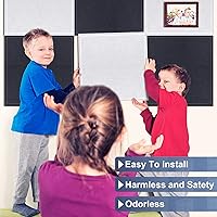 Vista 6 de DEKIRU - Paquete de 12 paneles de espuma acústica, 12 x 12 x 0.4 pulgadas, panel de aislamiento acústico de alta densidad con bordes biselados