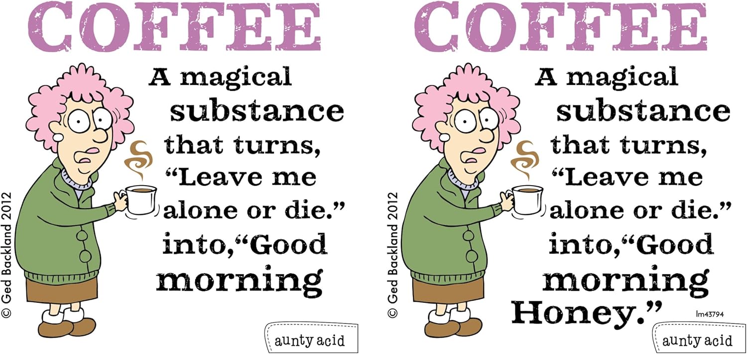 Gеt Dіѕсоunt 70% Prісе Hilarious Aunty Acid Magical Substance Large Coffee Mug, 15-Ounce Cup lm43794, Funny, Unique, Gag Gifts for Coffee Lovers, Office, Tree-Free Greetings