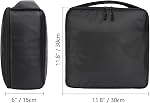 Water Resistant Camera Insert Bag DSLR SLR Camera Case Upgraded Version and Lens Storage Carrying Case (Black)