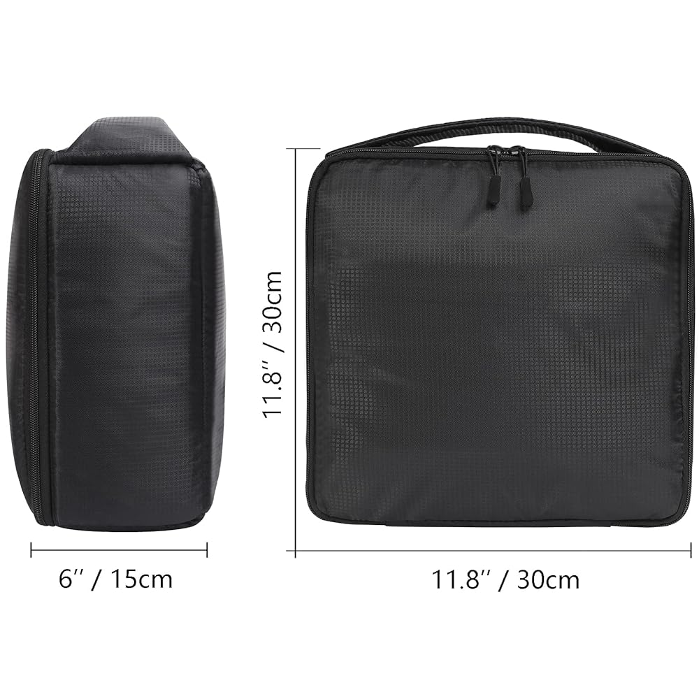 AYVANBER 広々としたカメラ保護バッグ挿入 防水レンズポーチ 耐衝撃