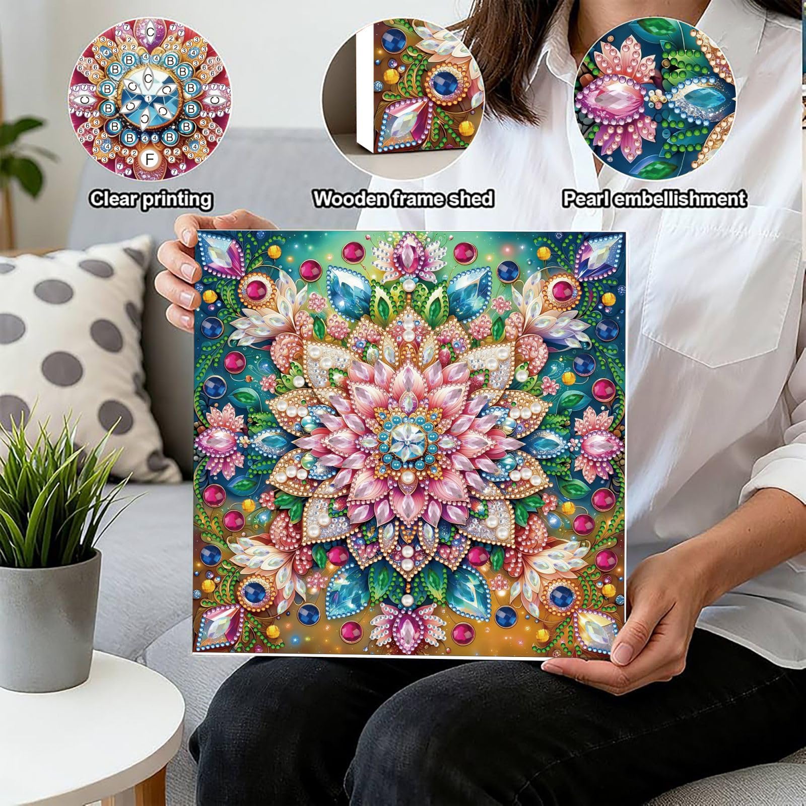 Amazon.co.jp: DIY パール＆ダイヤモンドアート・ペインティングキット