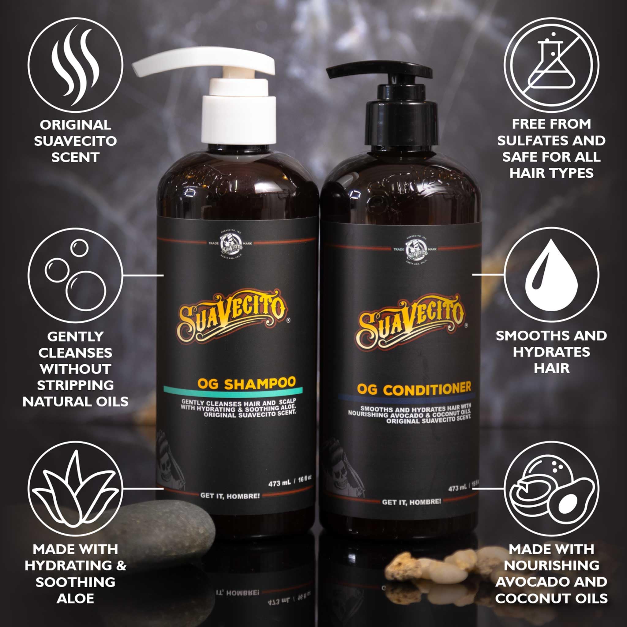 Amazon | OG Shampoo & Conditioner Set | Suavecito Pomade