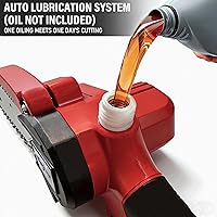 Vista 7 de Mini motosierra inalámbrica de 4 y 6 pulgadas, sierra de mano ligera con lubricación automática, sierra de podar eléctrica, sierra de árbol