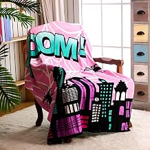 Pickmesh Spider Throw Blanket Spider Gifts Hero Movie Cinema Theme Plush Lightweight Fleece Throw Blanket 60 x 50 Inches for Hero Theme Birthday Party Favor SuppliesPink