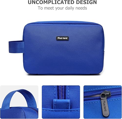 Miniatura 9 de Plus tard Neceser para hombres y mujeres con diseño abierto completo gran resistente al agua kit de viaje Dopp bolsa de afeitado para artículos de