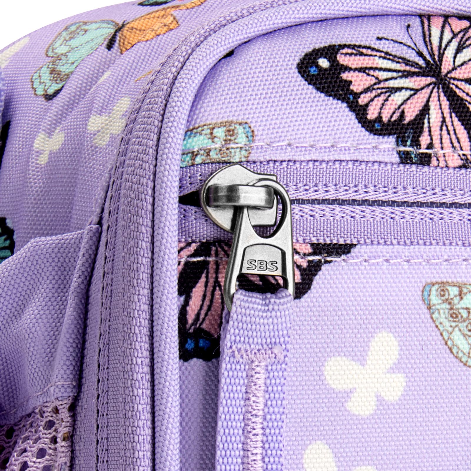 Choco Mocha Boîte à déjeuner papillon pour filles - Sac à déjeuner pour école, sac à déjeuner avec bandoulière pour tout-petits préscolaire et maternelle - Violet
