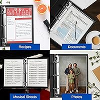 Vista 2 de Performore Paquete de 50 protectores de hojas transparentes Fundas de plástico resistentes de 8.5 x 11 pulgadas Protectores de página