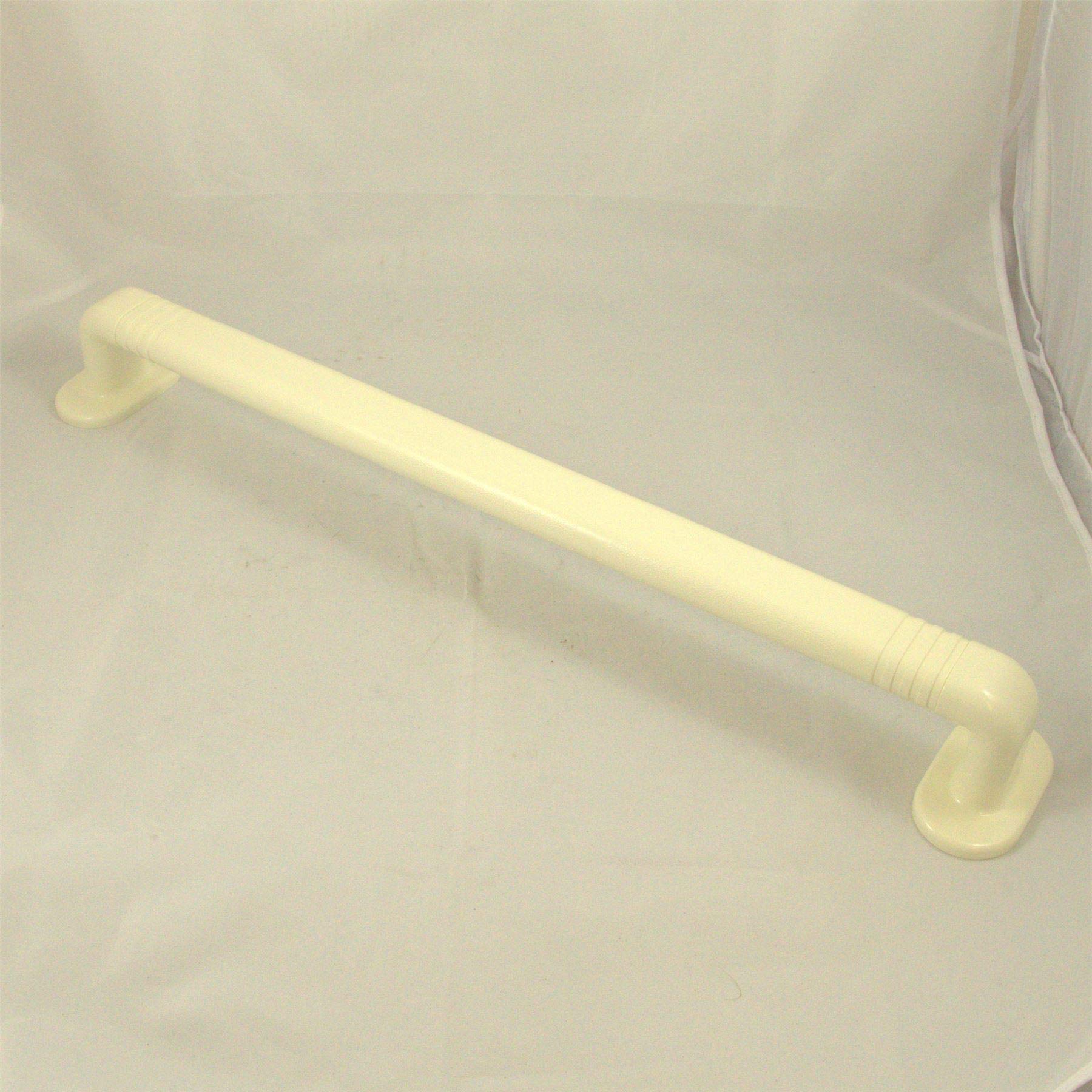 24'' Cream Straight Textured Ashby Grab Rail Bar