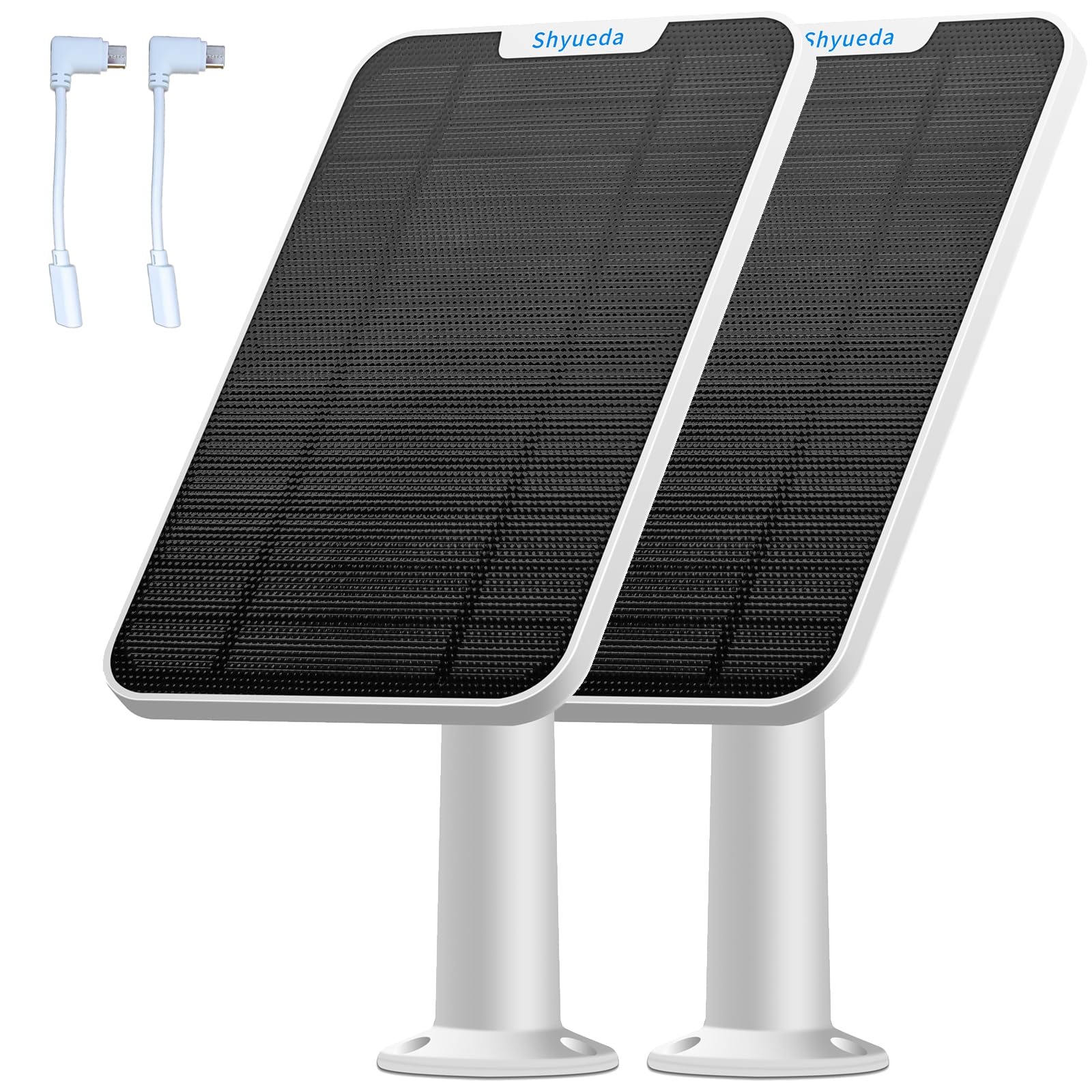 4W Solar Panel Charging Compatible with Eufycam 3/3C/2C/2C Pro/2/2 Pro/E20/E40/E/S40/S220/S300/L40, with 13.1ft Waterproof Charging Cable, IP65