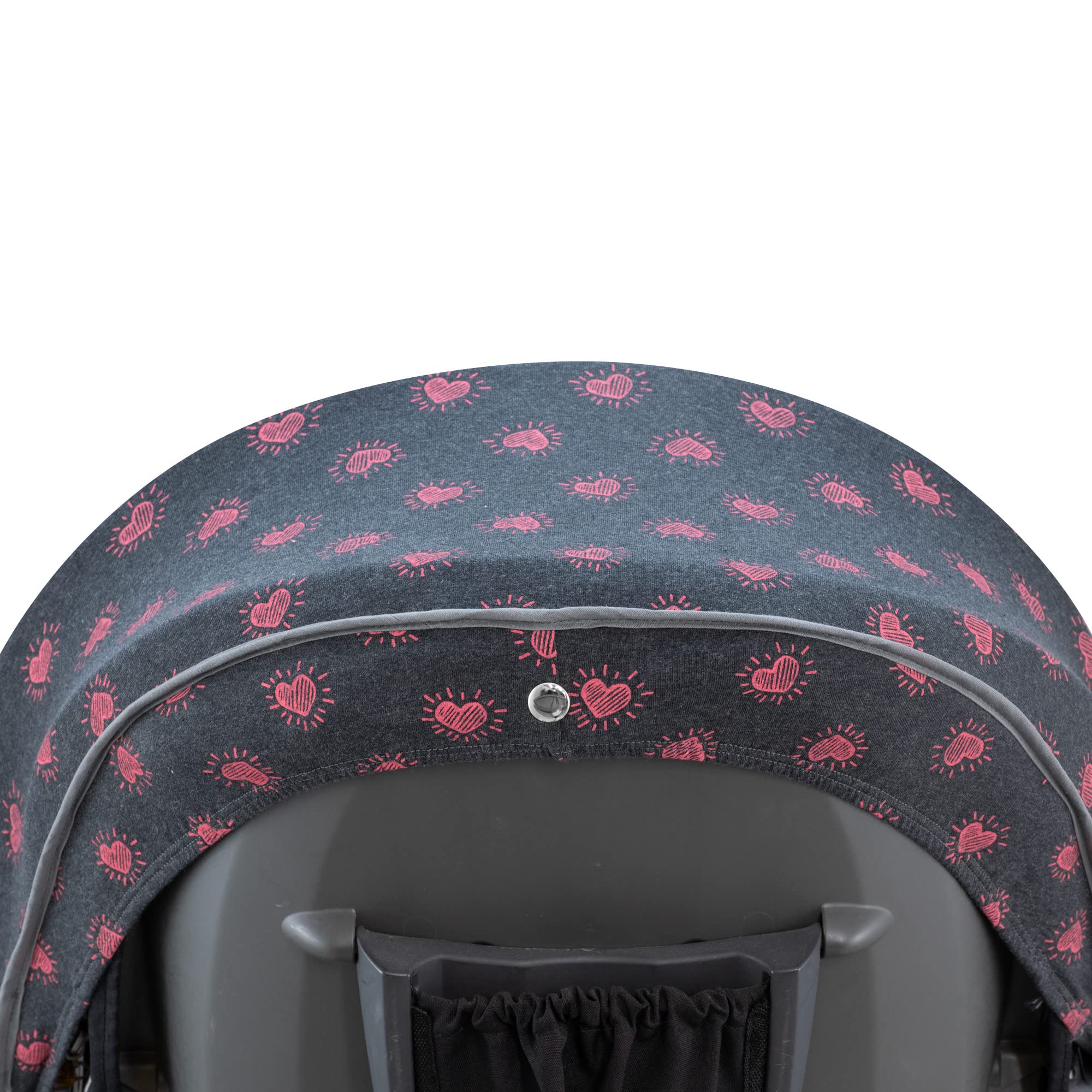 JYOKO KIDS Cubre capota para cochecito Stokke Xplori y crusi (Fluor Heart)