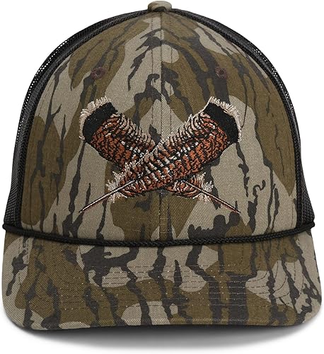Miniatura 30 de Paramount Outdoors - Colección de gorras deportivas para hombre para caza y pesca con ComfortSnap Negro/Bottomland,Marrón,Oliva oscuro,Calavera de
