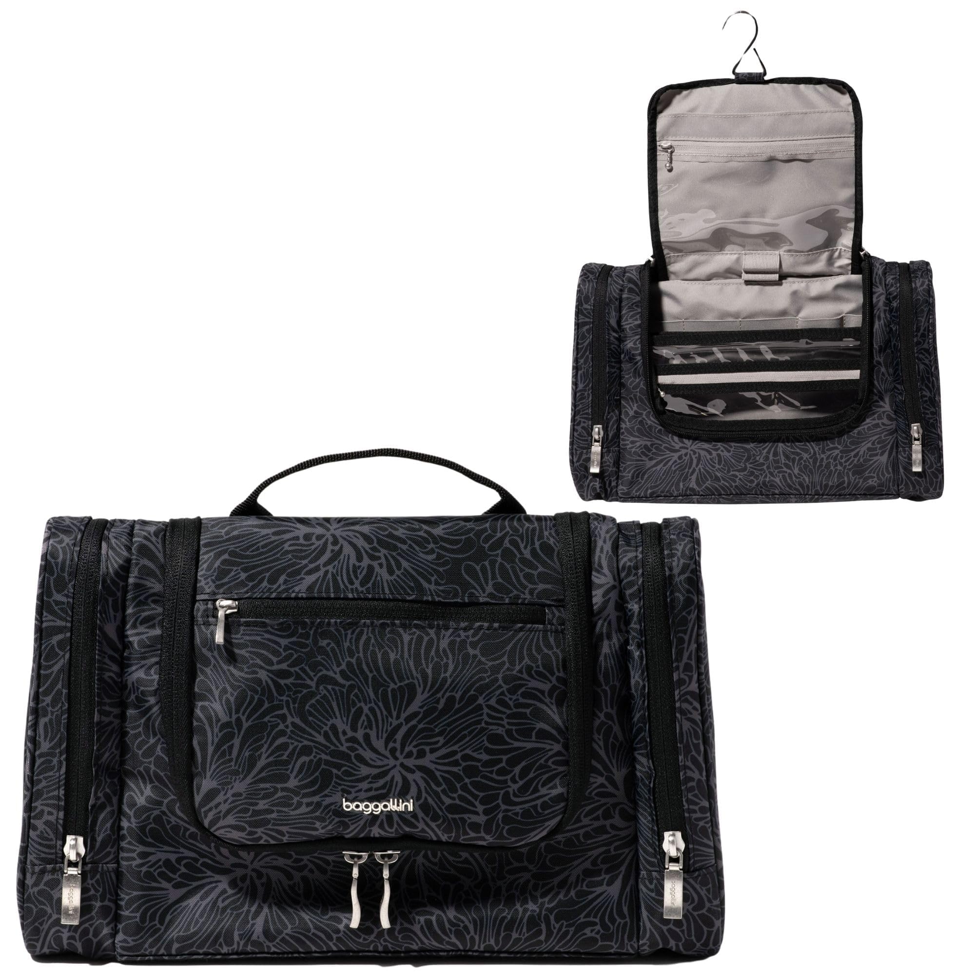 Baggallini Toiletry Kit, Midnight Blossom, One Size