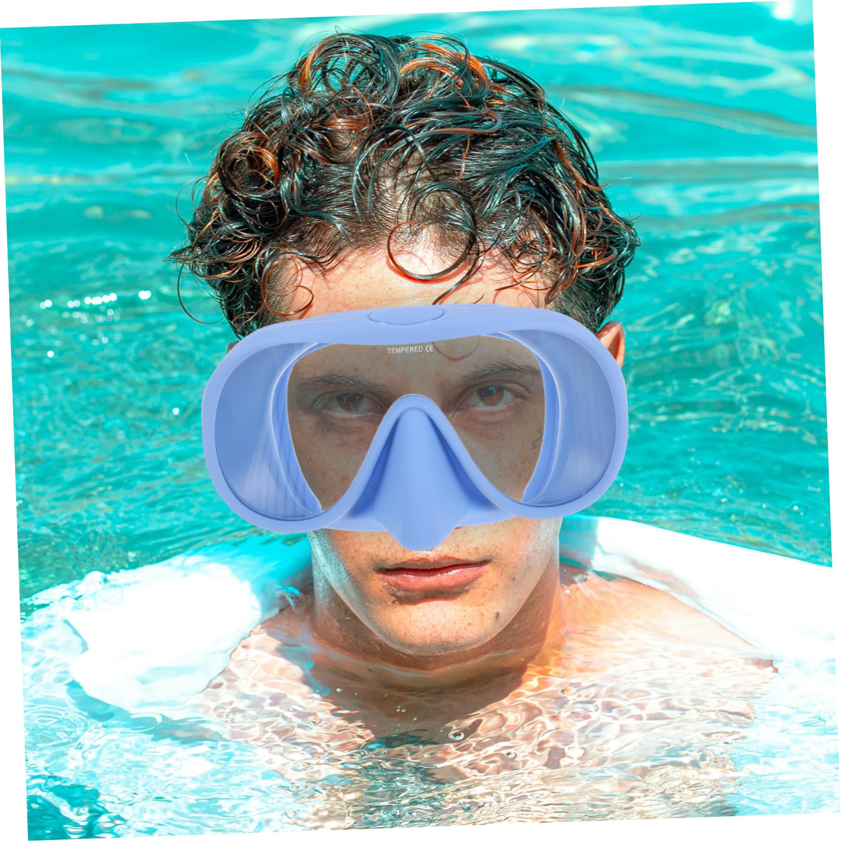 BESPORTBLE Máscara de Snorkel para Adultos de 1 Juego con Estuche, Silicona