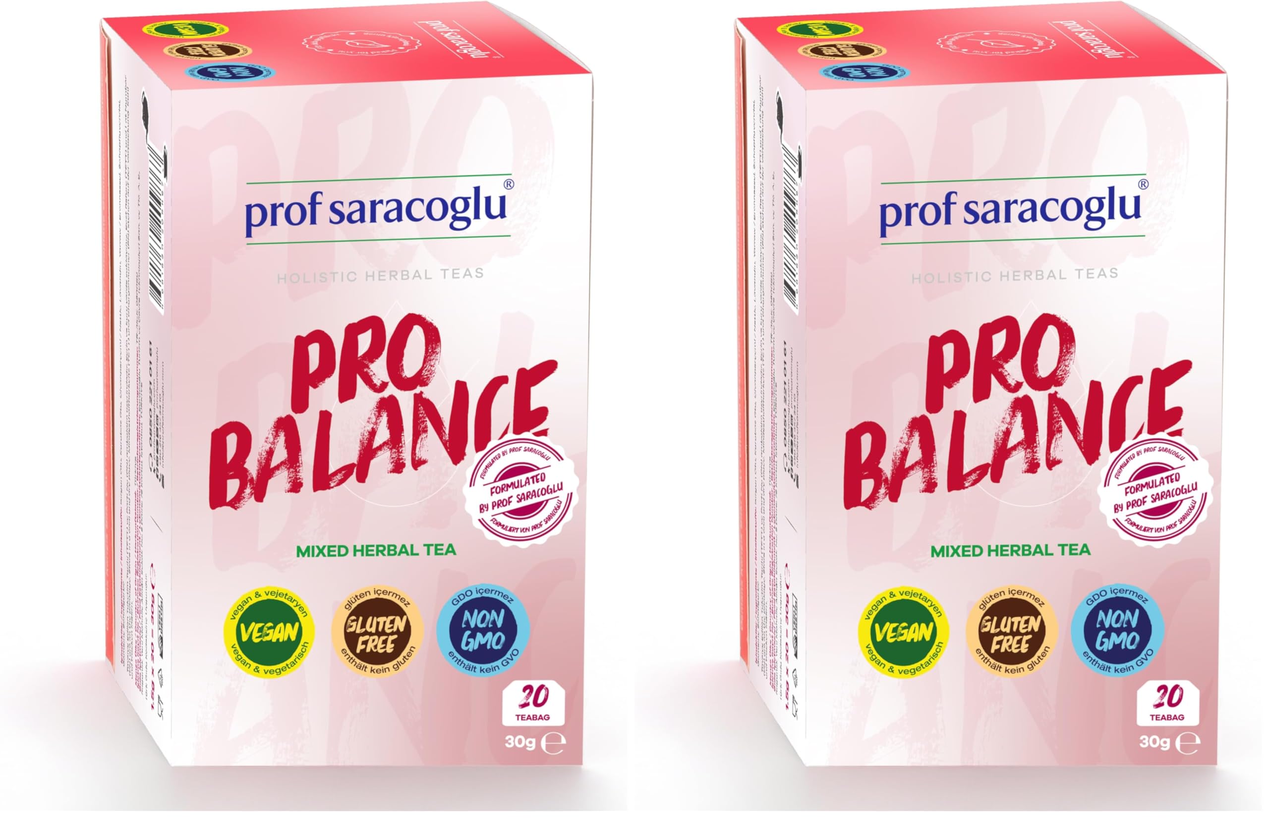 Prof Saracoglu Pro Balance 20'li Karışık Bitki Çayı (2 paketi)