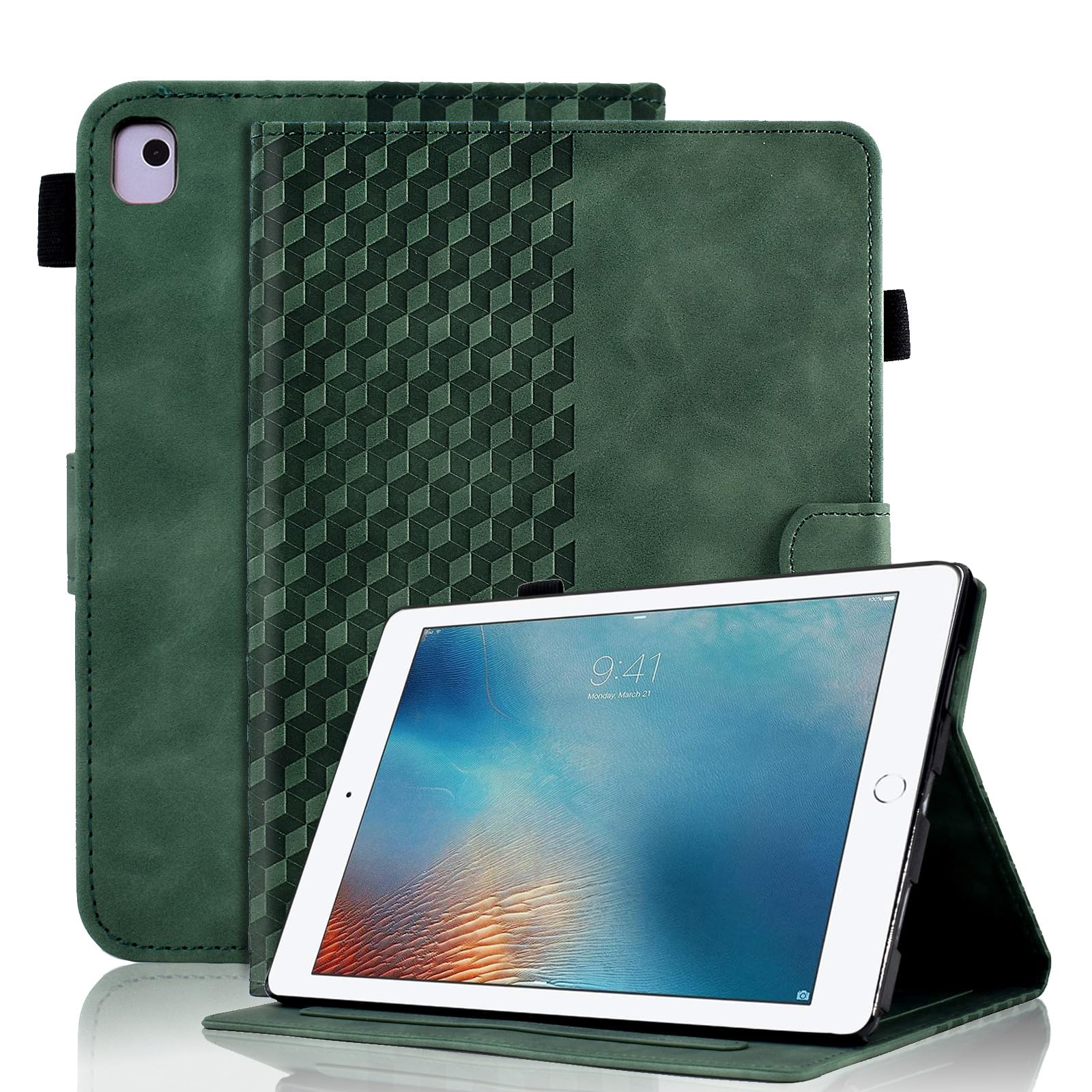 Case for Honor Pad X8a 11 Inch Tablet 2024 Protective Case Premium Leather Folio Smart Case with Auto Sleep/Wake Pen Holder Card Slot for Honor Pad X8a- Dark Green — view 34