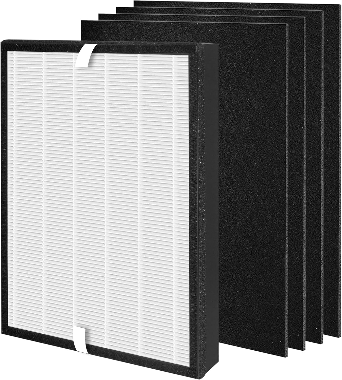 Replacement Filter Compatible with COLZER EPI-328 and Domccy NS-320 Air Purifier, with H13 HEPA + 4 Activated Carbon Pre-Filters
