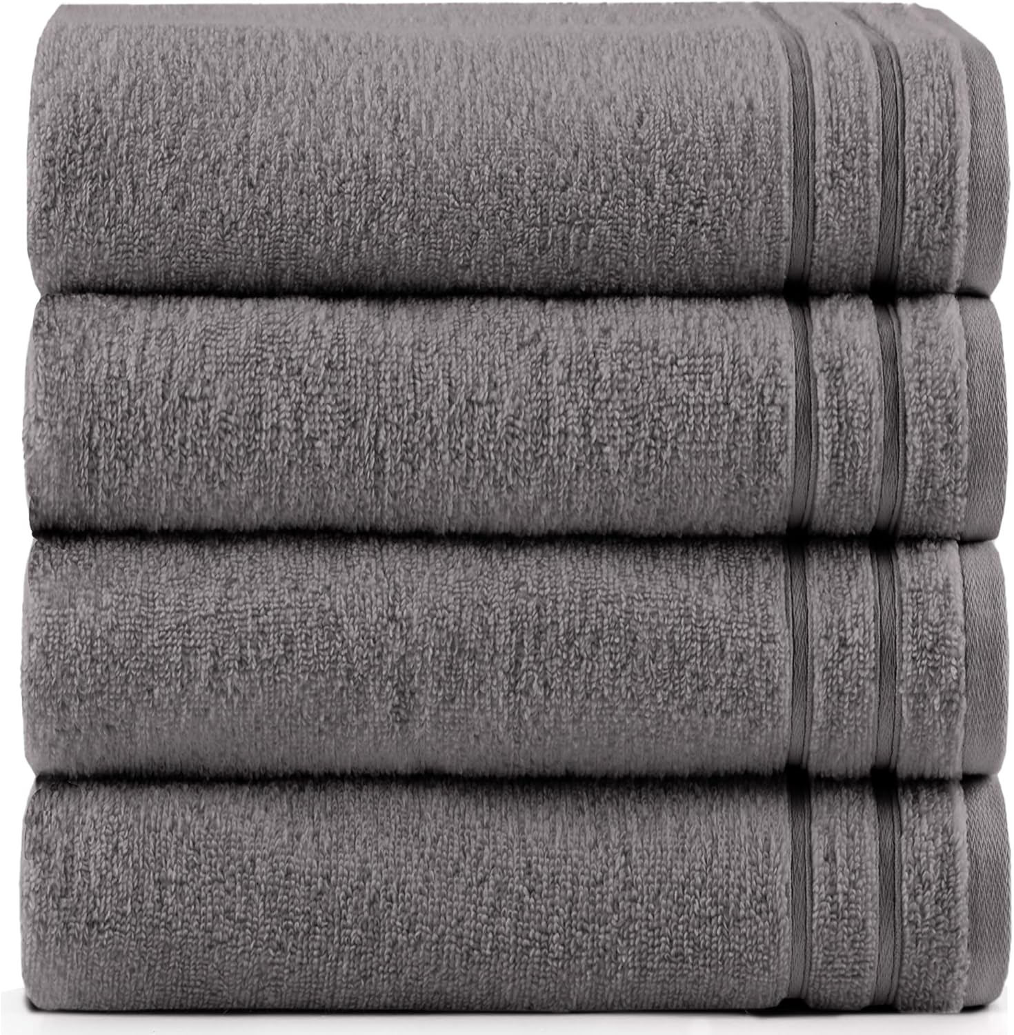 Amazon.com: Comfort Spaces Extra Large Bath Towel Set of 4 Piece 30x60 ...