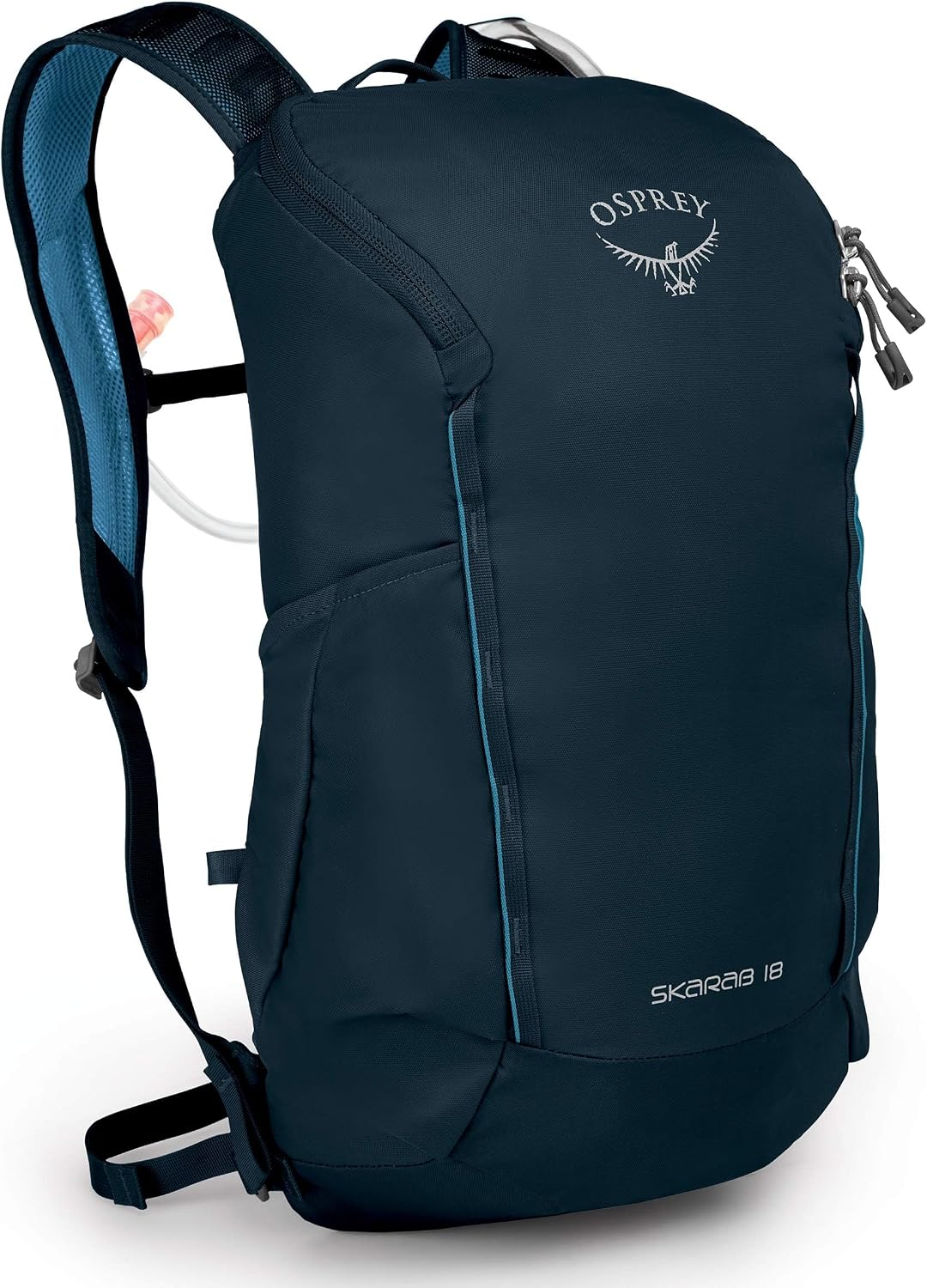 Osprey Skarab 18L Men's Hiking Backpack with Hydraulics Reservoir, Deep Blue