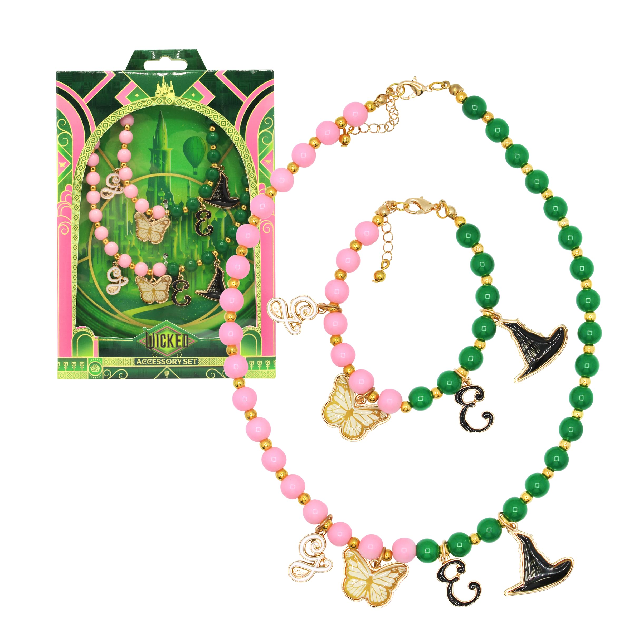 Joy Toy - Wicked Necklace and Bracelet Glinda & Elphaba