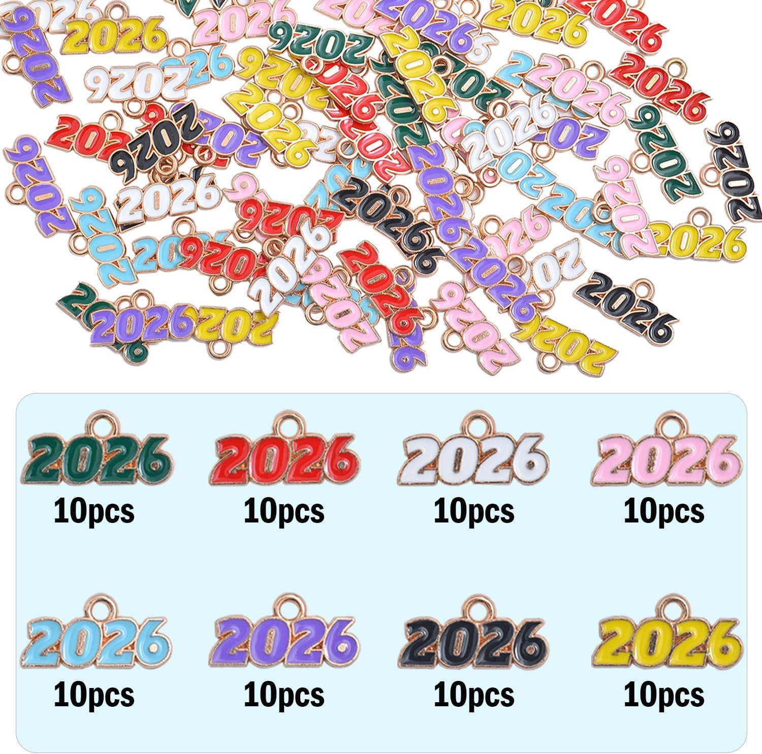 stino Bulk Decorative Enamel Metal Charms for Jewelry Making image 3
