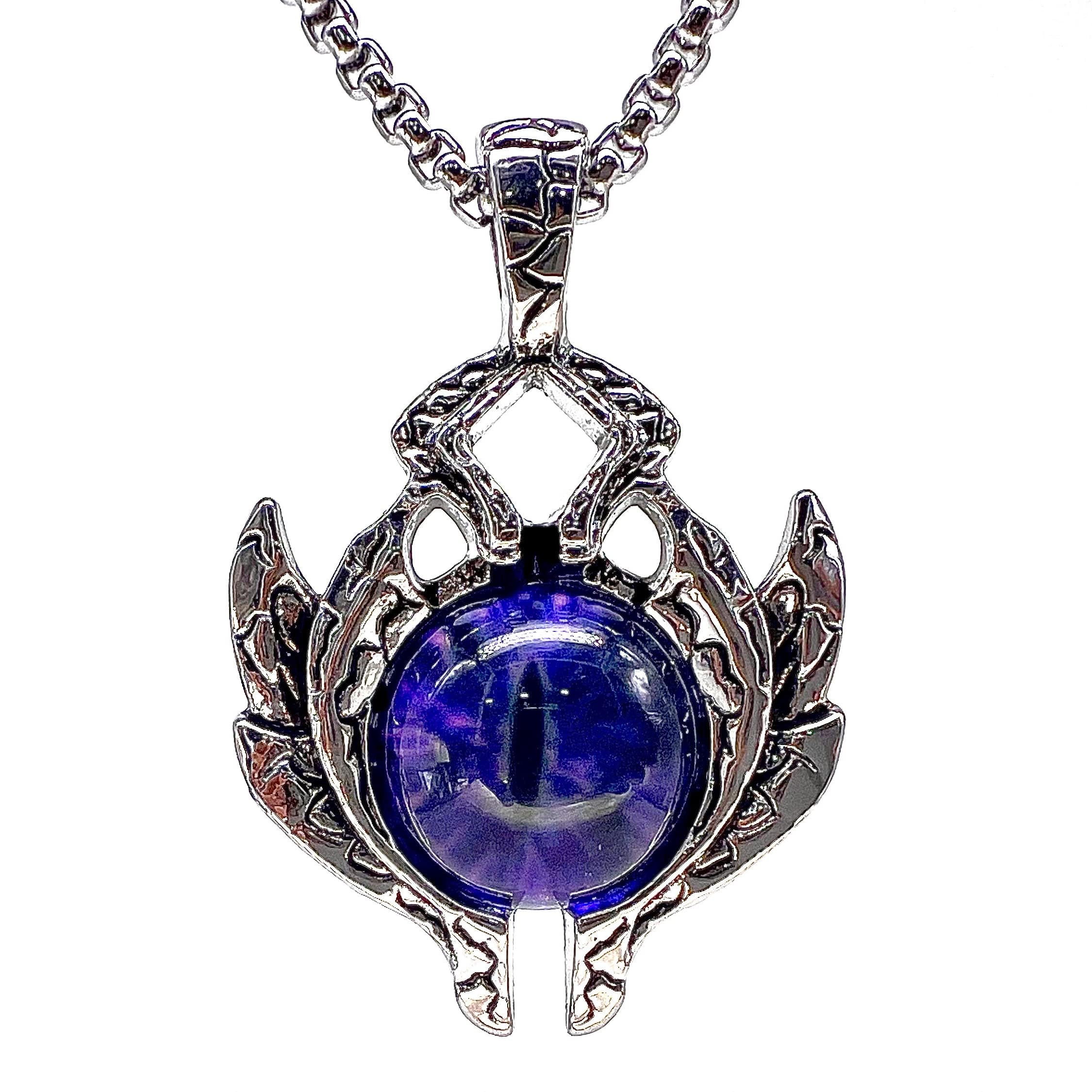 THE MEN THING PURPLE-EYE PROTECT (A) - Alloy Pendant with Stainless Steel 24inch Round Box Chain, European trending Style for Men & Boy (B0CFGZ57FB) Amazon Price History, Amazon Price Tracker