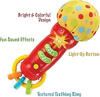 Vista 3 de Kiddilab Jungle Animal Roll & Learn - Pelota de actividades para bebés con funciones de iluminación electrónica y micrófono para bebé con sonidos
