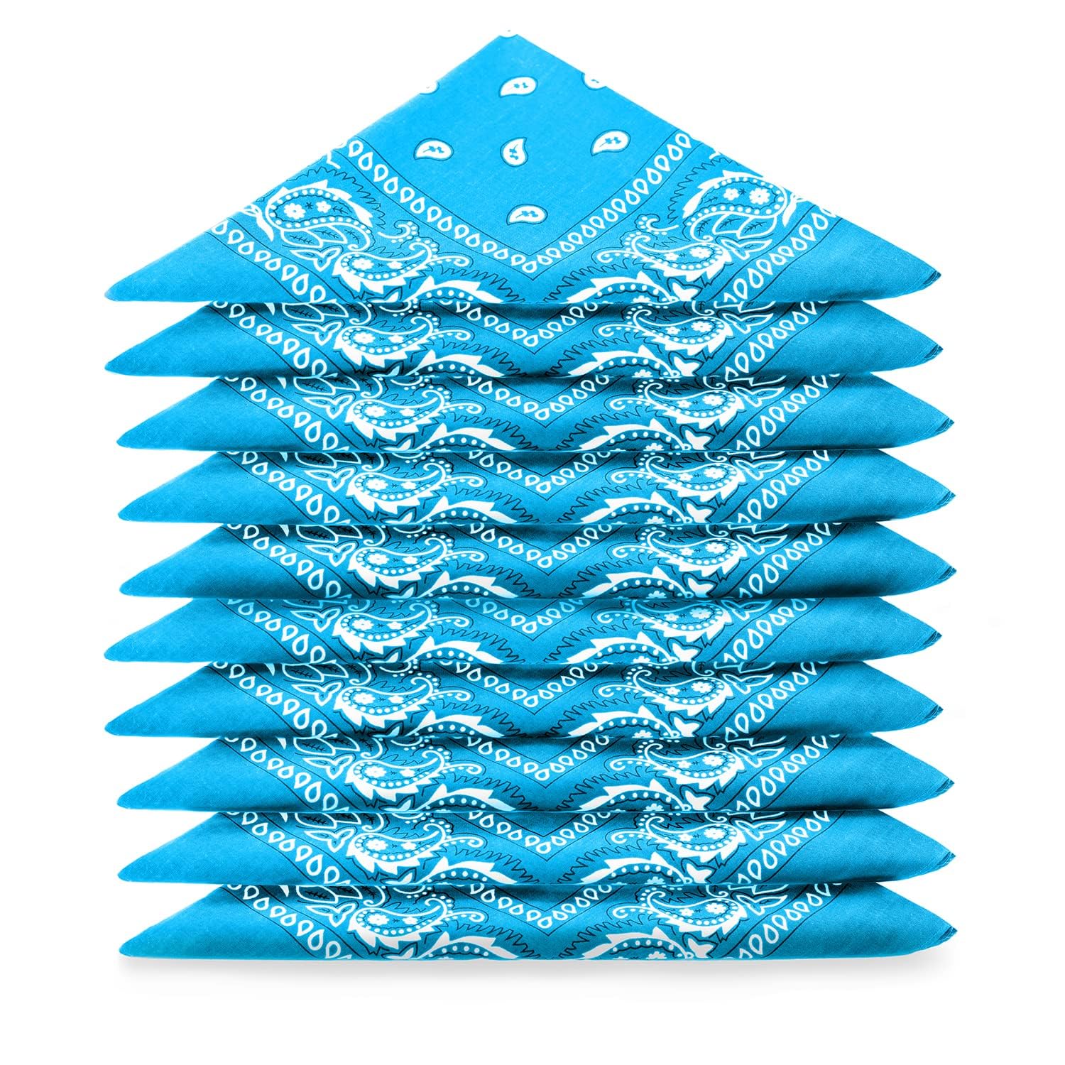 Karl Loven EL BANDANA - Lote de bandanas 100% Algodon de primera calidad Paisley Panuelo Cabeza Cuello Bufanda - Juego de 5/10/20 — view 40