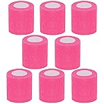 CIYAGPOOU Self Adhesive Bandage Wrap,2 Inch Pink Breathable Elastic Cohesive Bandages, Vet Wrap Sports Tape Bulk for First Aid Supplies, Wrist Sprains Protection