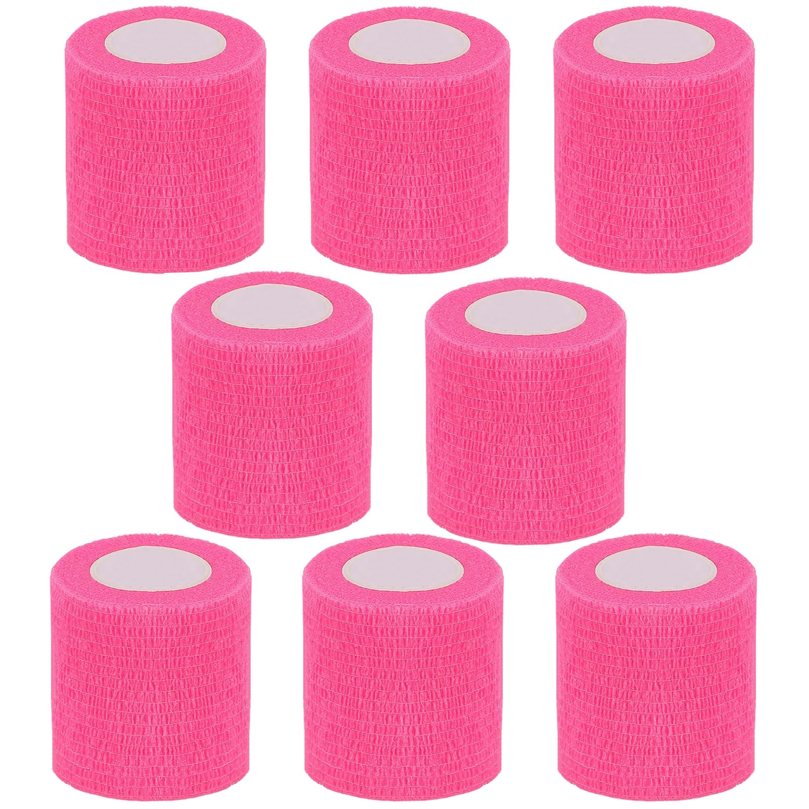 CIYAGPOOU Self Adhesive Bandage Wrap,2 Inch Pink Breathable Elastic Cohesive Bandages, Vet Wrap Sports Tape Bulk for First Aid Supplies, Wrist Sprains
