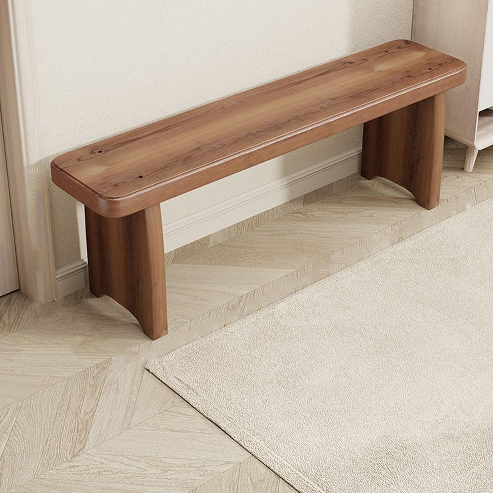 LWJSOCP Small Indoor Shoe BenchWooden Shoe Rack Bench for EntrywaySolid Wood Entryway Shoes Changing StoolShoes Rack Stool for Hallways Living Room Bedroom150cm