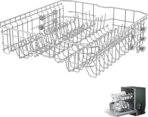 【2026】DD82-01074A Dishwasher Middle Dishrack (20″D20.9″W) Assembly - Fit For Samsung Dishwasher Parts DW80R5061/DW80R5060 Series