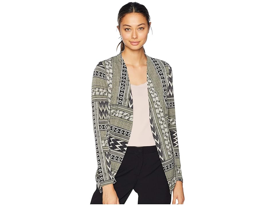 

BCBGeneration Tuxedo Blazer with Welts (Dusty Olive Combo) Women's Jacket, Brown