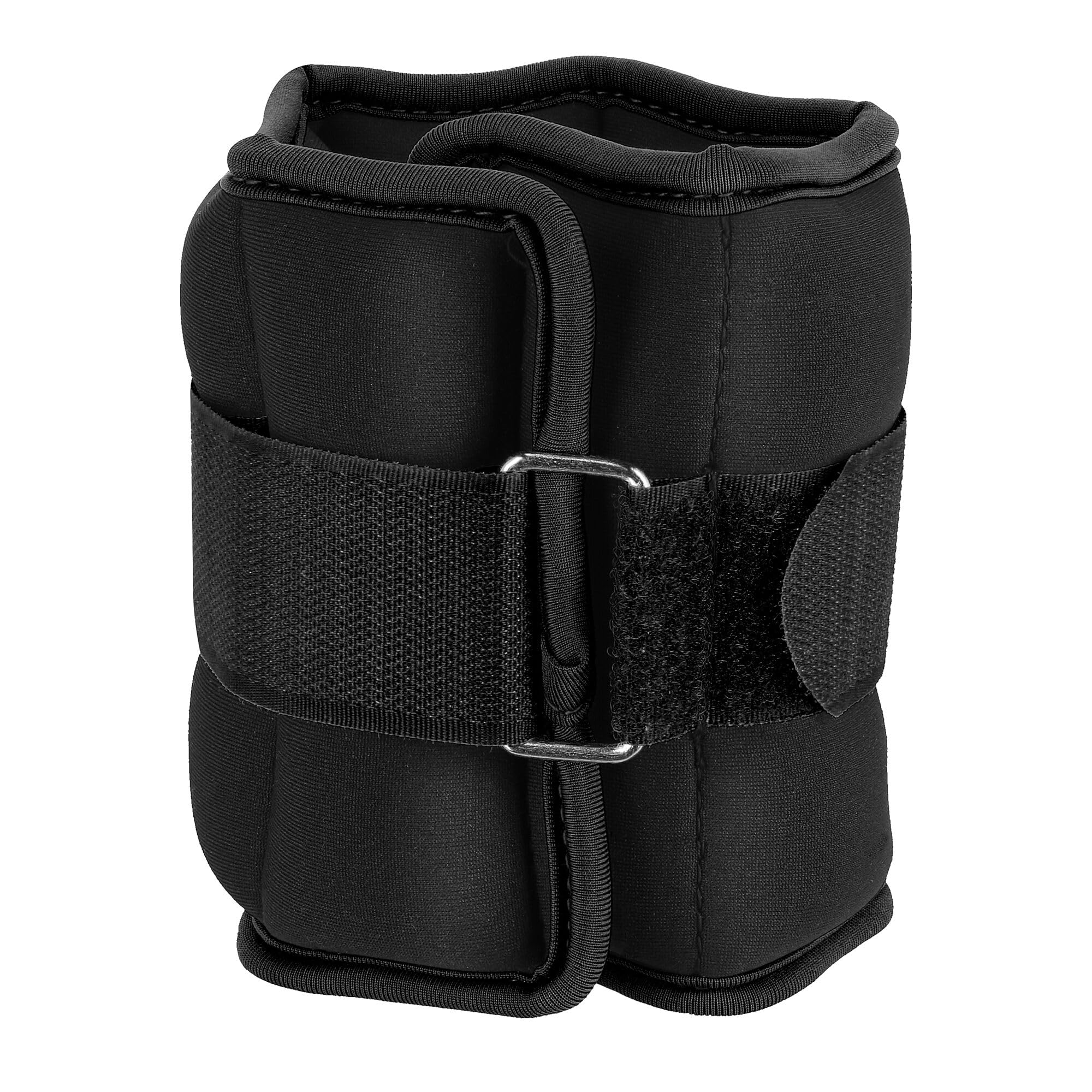 Spokey Form 2 x 0,5 kg / 1 kg / 1,5 kg / 2 kg / pesi da polso da 3 kg, pesi regolabili per caviglie o gambe, nero
