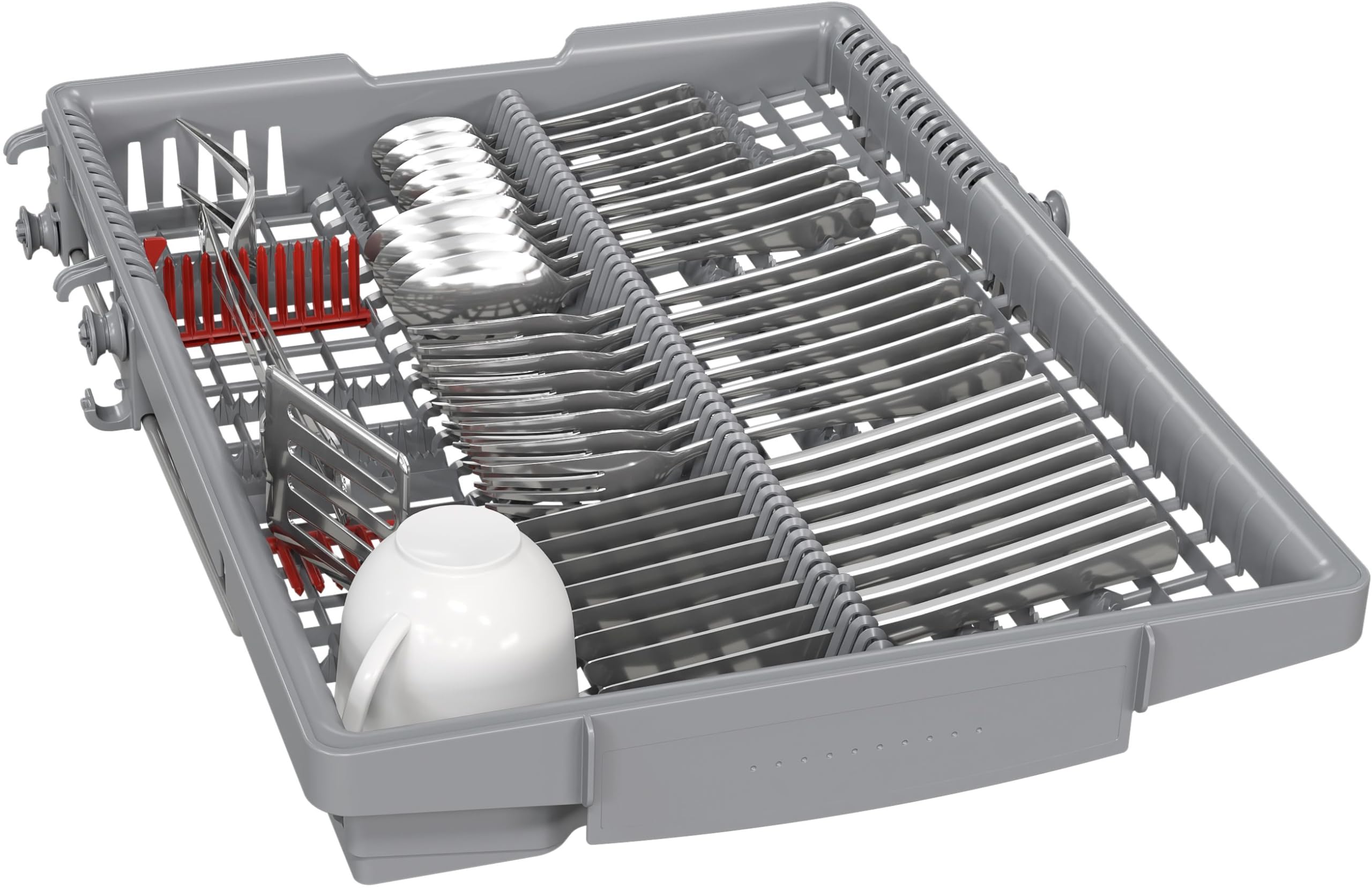 Bosch Serie 4 SPU4HMS10E Unterbau-Geschirrspüler 45 cm Edelstahl mit Besteckschublade Extra Trocknen SpeedPerfect Plus