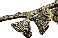 Vista 3 de Snuffers - Extintor de velas, accesorio extintor de velas para apagar mechas de vela de forma segura, diseño de hoja de ginkgo retro dorado