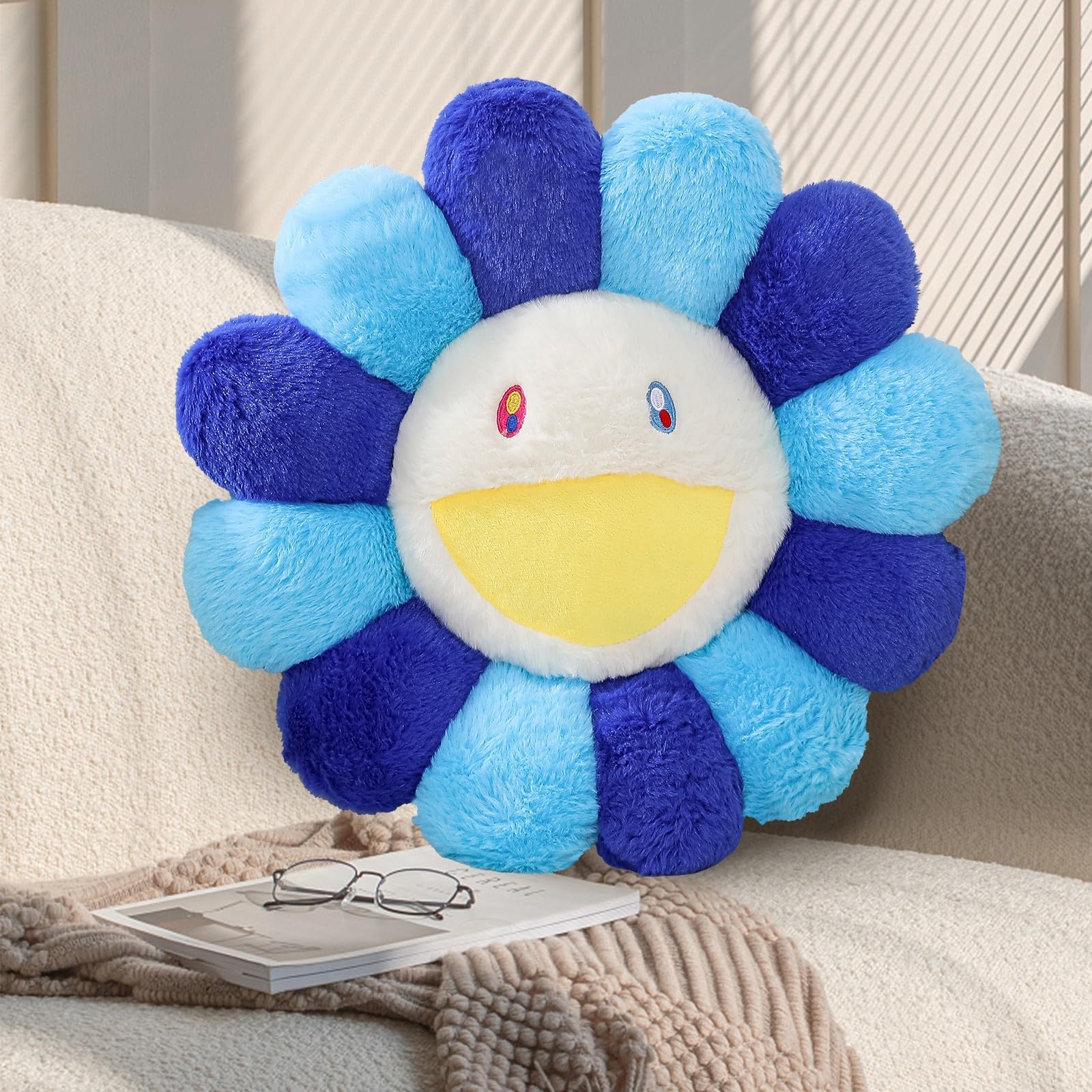 Amazon.com: Flower Pillow,Colorful Flower Shaped Throw Pillow