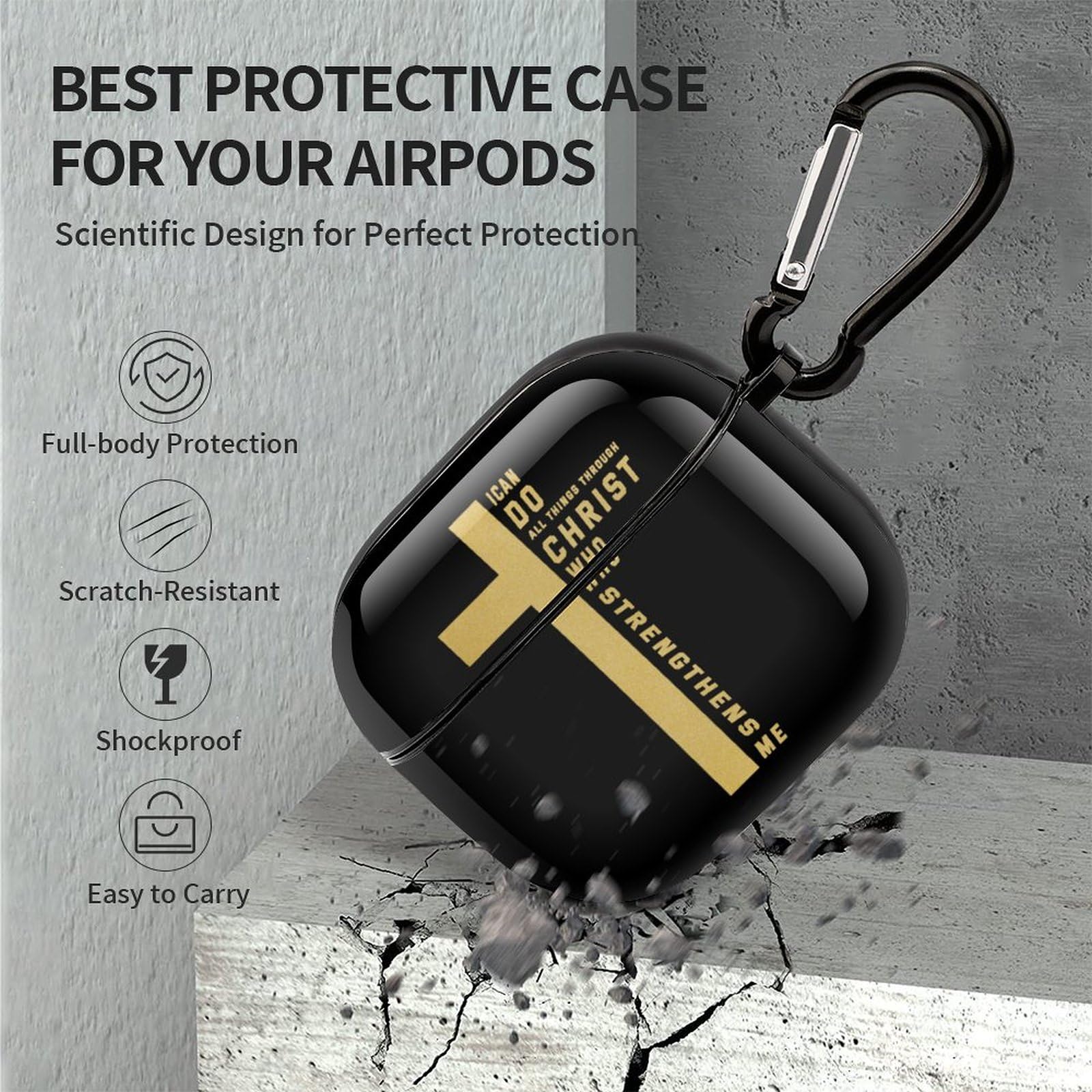 Amazon.com: Christian Christ Jesus Cross Bluetooth Earbuds Case